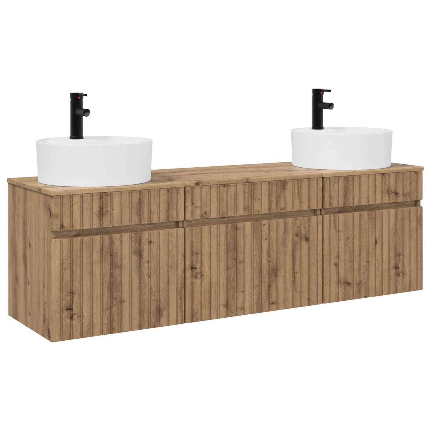 vidaXL Bathroom Cabinet Set 3 pcs Artisan Oak 49 x 44.5 x 65 cm