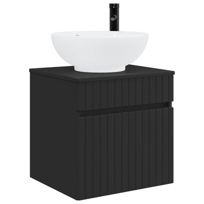 vidaXL Bathroom Cabinet Set 3 pcs Black 49 x 44.5 x 66.5 cm