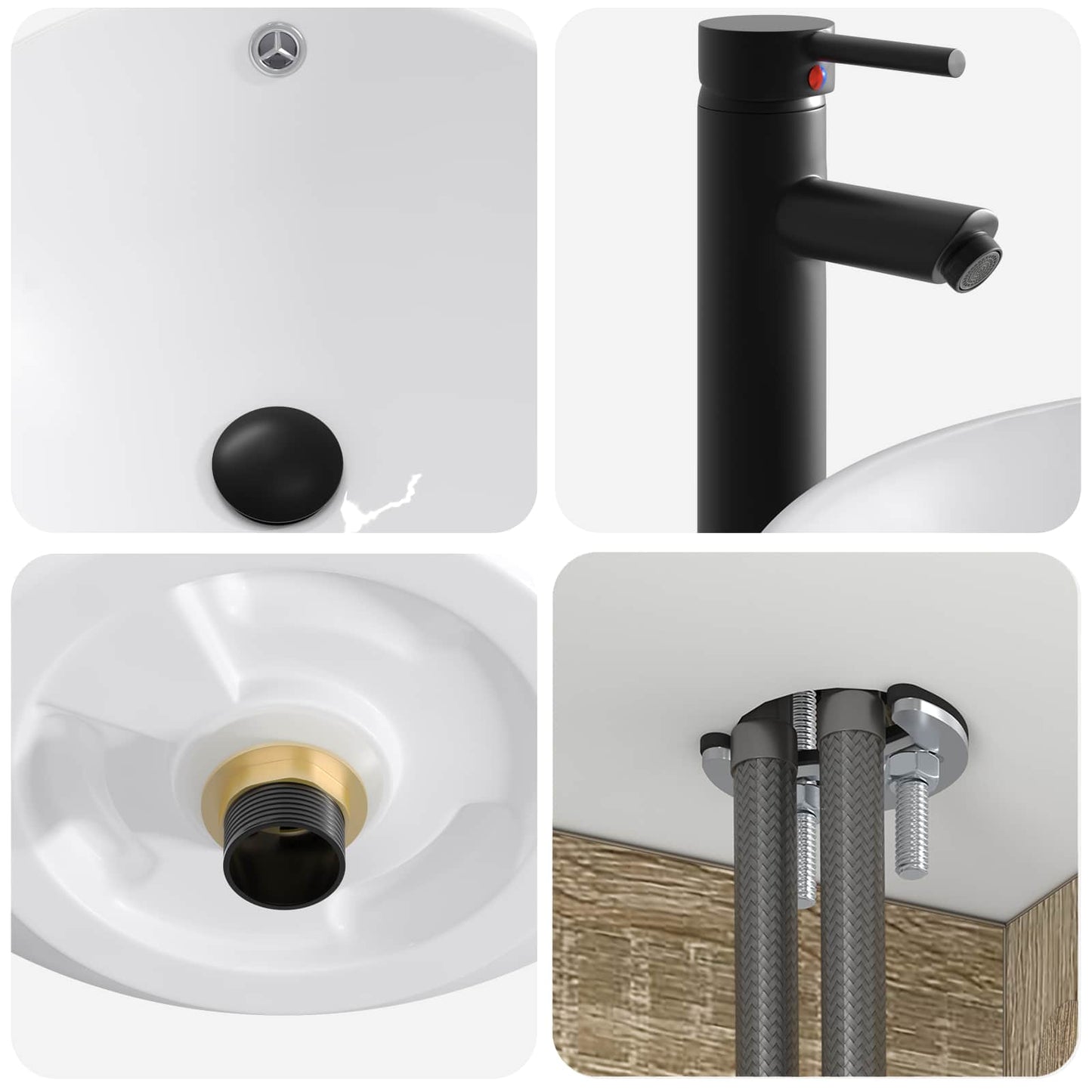 vidaXL Bathroom Cabinet Set 3 pcs Sonoma Oak 49 x 44.5 x 66.5 cm