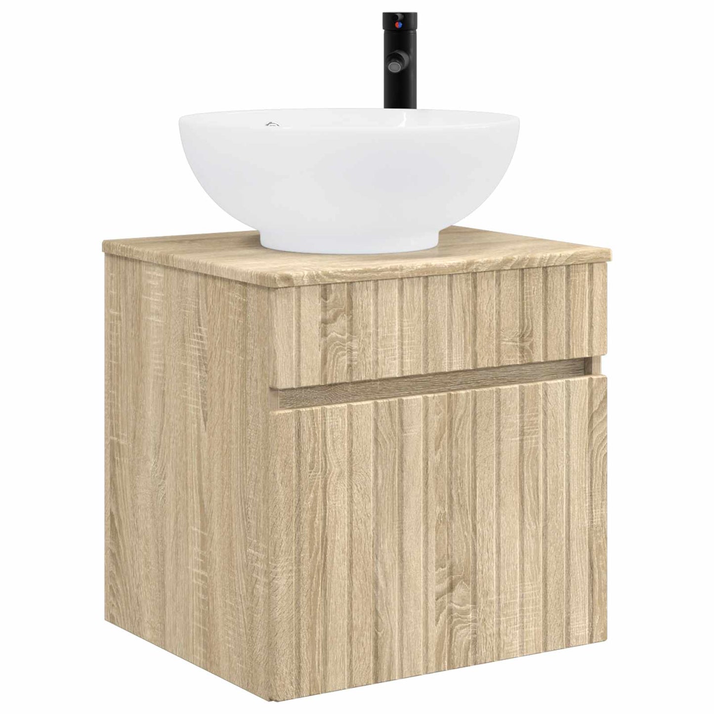 vidaXL Bathroom Cabinet Set 3 pcs Sonoma Oak 49 x 44.5 x 66.5 cm
