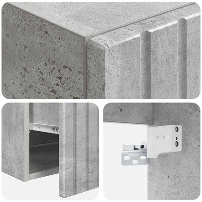 vidaXL Bathroom Cabinet Set 3 pcs Concrete Grey 49 x 44.5 x 66.5 cm