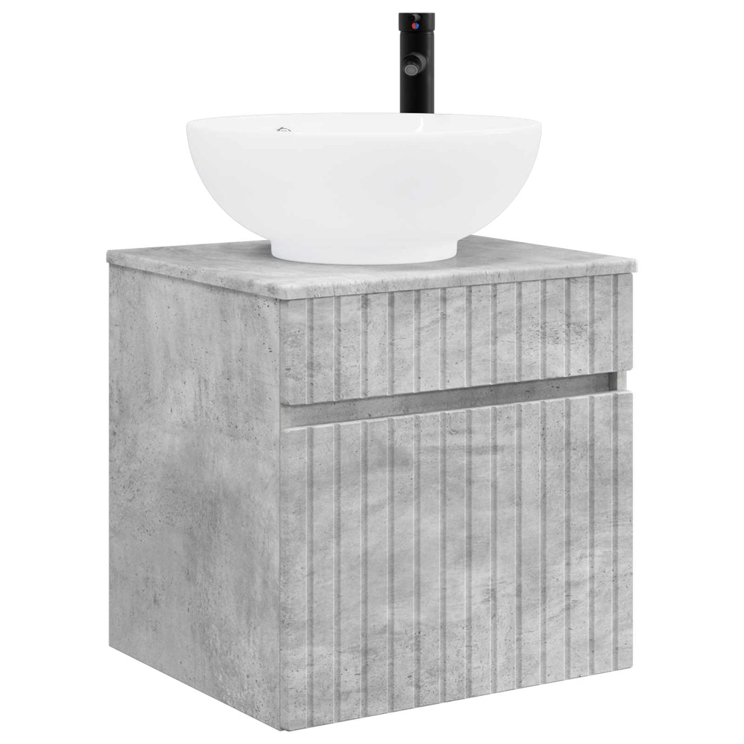 vidaXL Bathroom Cabinet Set 3 pcs Concrete Grey 49 x 44.5 x 66.5 cm