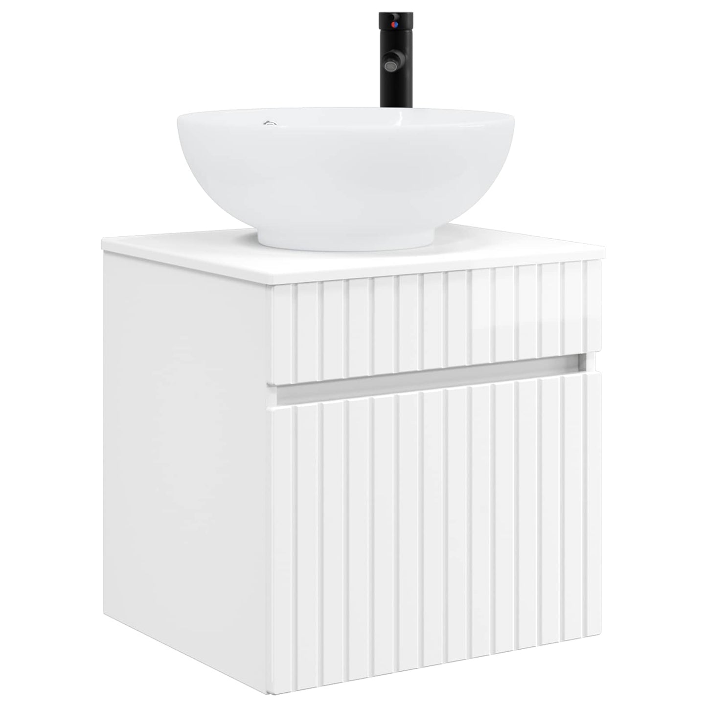 vidaXL Bathroom Cabinet Set 3 pcs High Gloss White 49 x 44.5 x 66.5 cm