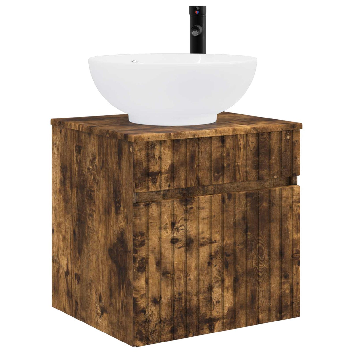 vidaXL Bathroom Cabinet Set 3 pcs Smoked Oak 49 x 44.5 x 66.5 cm