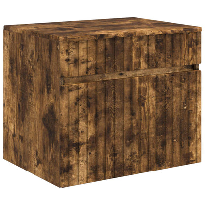 vidaXL Bathroom Cabinet Set 3 pcs Smoked Oak 49 x 44.5 x 66.5 cm