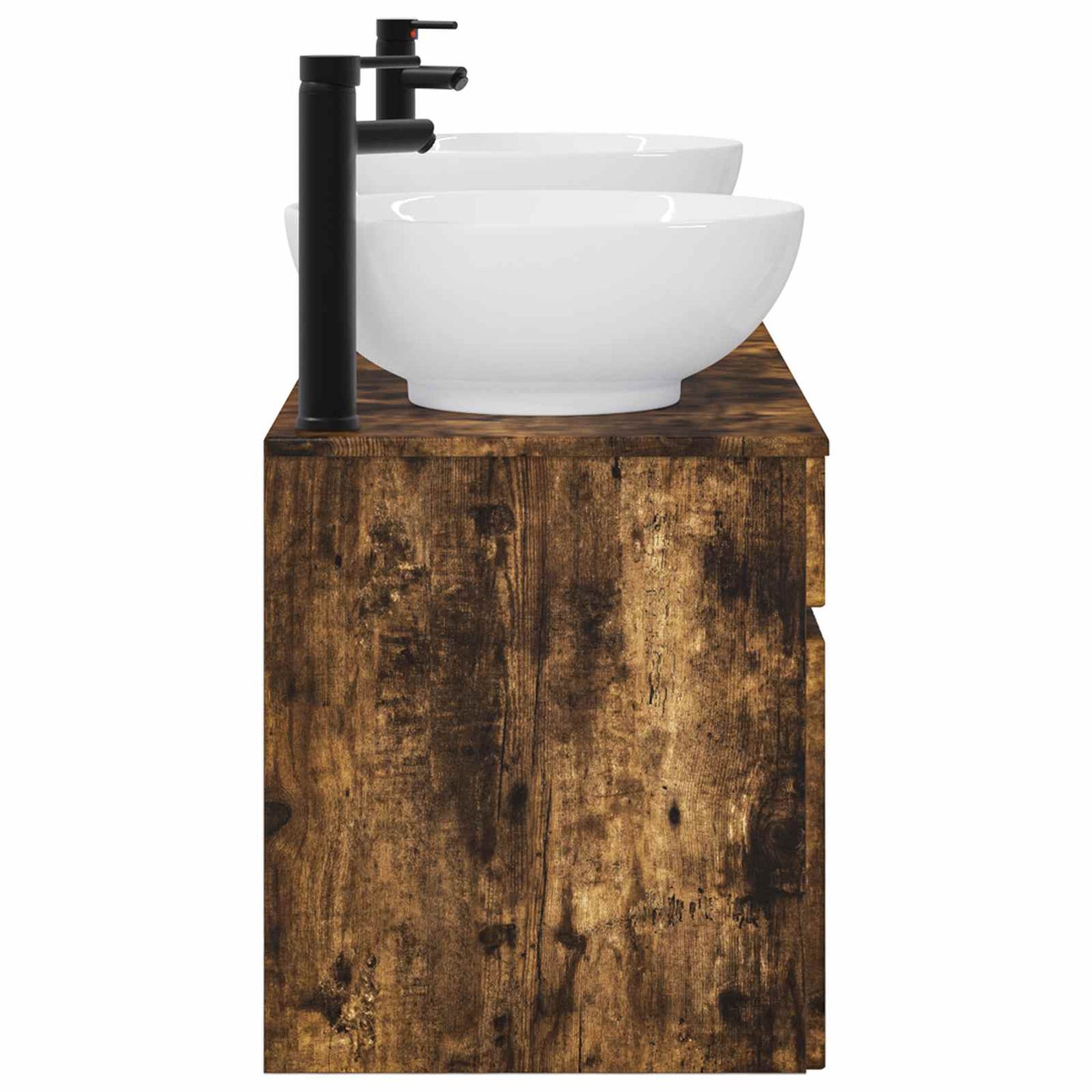 vidaXL Bathroom Cabinet Set 3 pcs Smoked Oak 49 x 44.5 x 66.5 cm