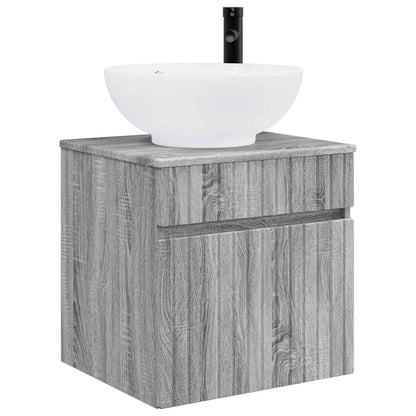 vidaXL Bathroom Cabinet Set 3 pcs Grey Sonoma 49 x 44.5 x 66.5 cm