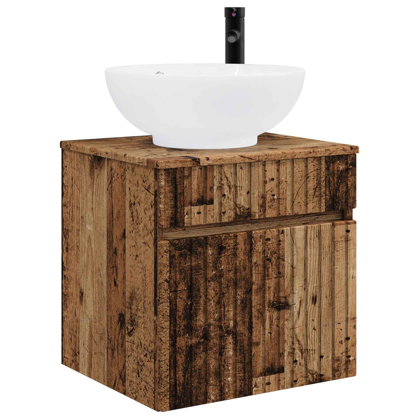 vidaXL Bathroom Cabinet Set 3 pcs Old Wood 49 x 44.5 x 66.5 cm