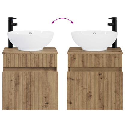 vidaXL Bathroom Cabinet Set 3 pcs Artisan Oak 49 x 44.5 x 66.5 cm