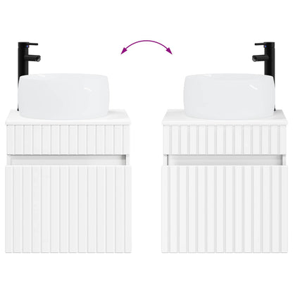 vidaXL Bathroom Cabinet Set 3 pcs White 49 x 44.5 x 66 cm