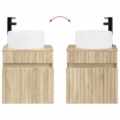 vidaXL Bathroom Cabinet Set 3 pcs Sonoma Oak 49 x 44.5 x 66 cm