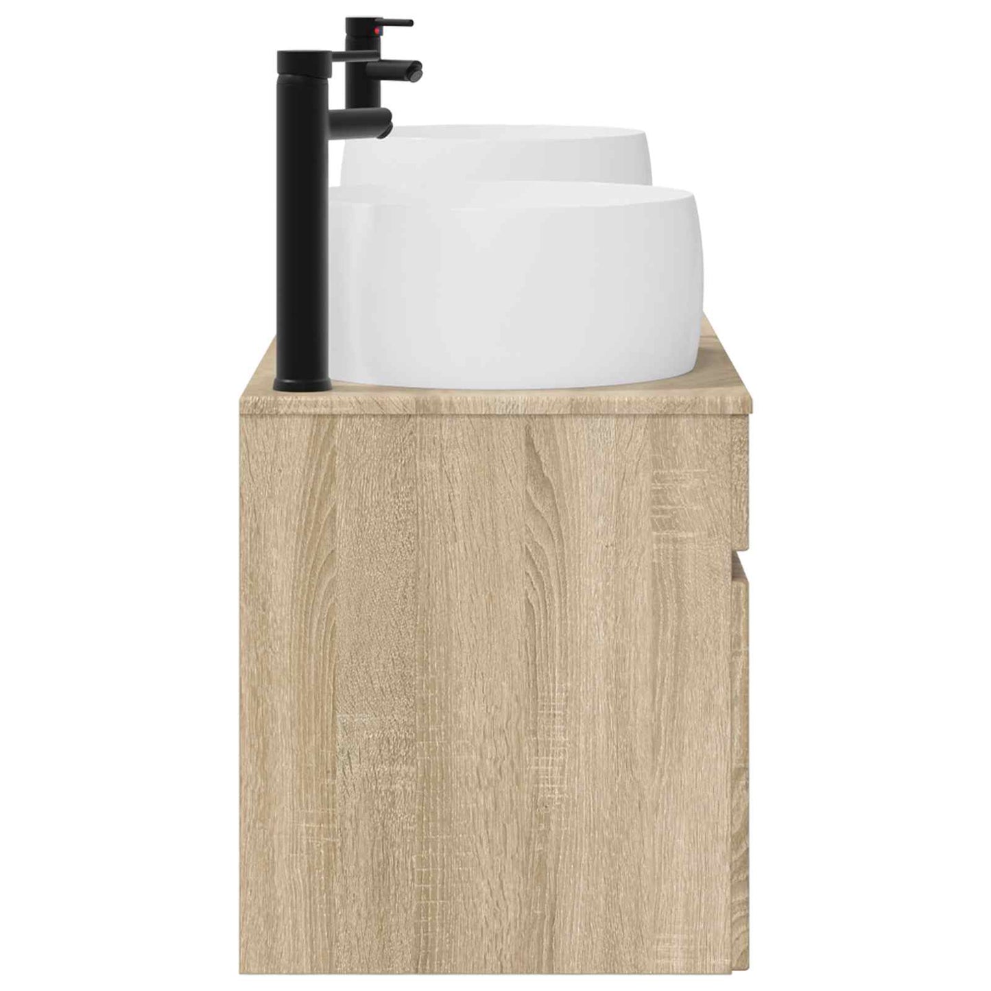 vidaXL Bathroom Cabinet Set 3 pcs Sonoma Oak 49 x 44.5 x 66 cm