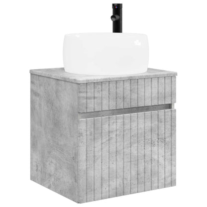 vidaXL Bathroom Cabinet Set 3 pcs Concrete Grey 49 x 44.5 x 66 cm