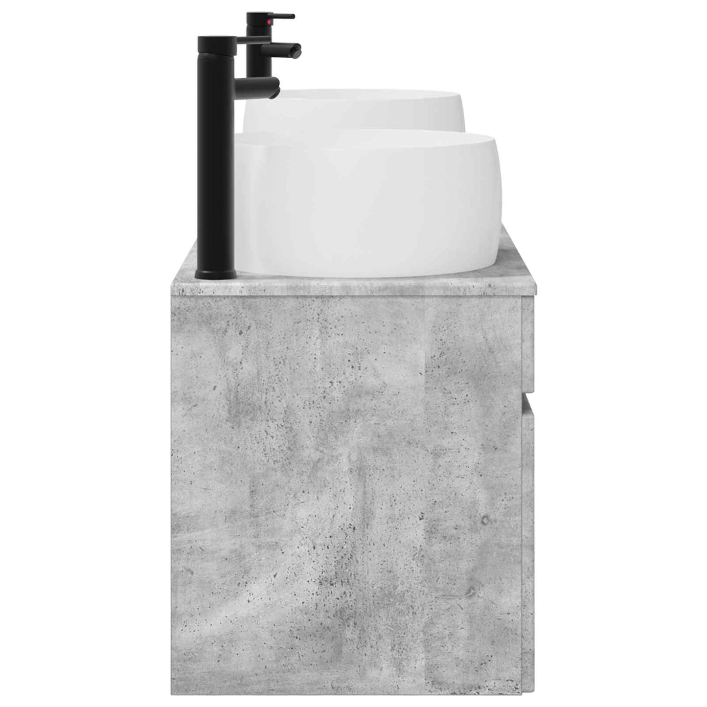 vidaXL Bathroom Cabinet Set 3 pcs Concrete Grey 49 x 44.5 x 66 cm