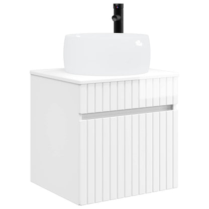 vidaXL Bathroom Cabinet Set 3 pcs High Gloss White 49 x 44.5 x 66 cm