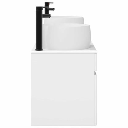 vidaXL Bathroom Cabinet Set 3 pcs High Gloss White 49 x 44.5 x 66 cm