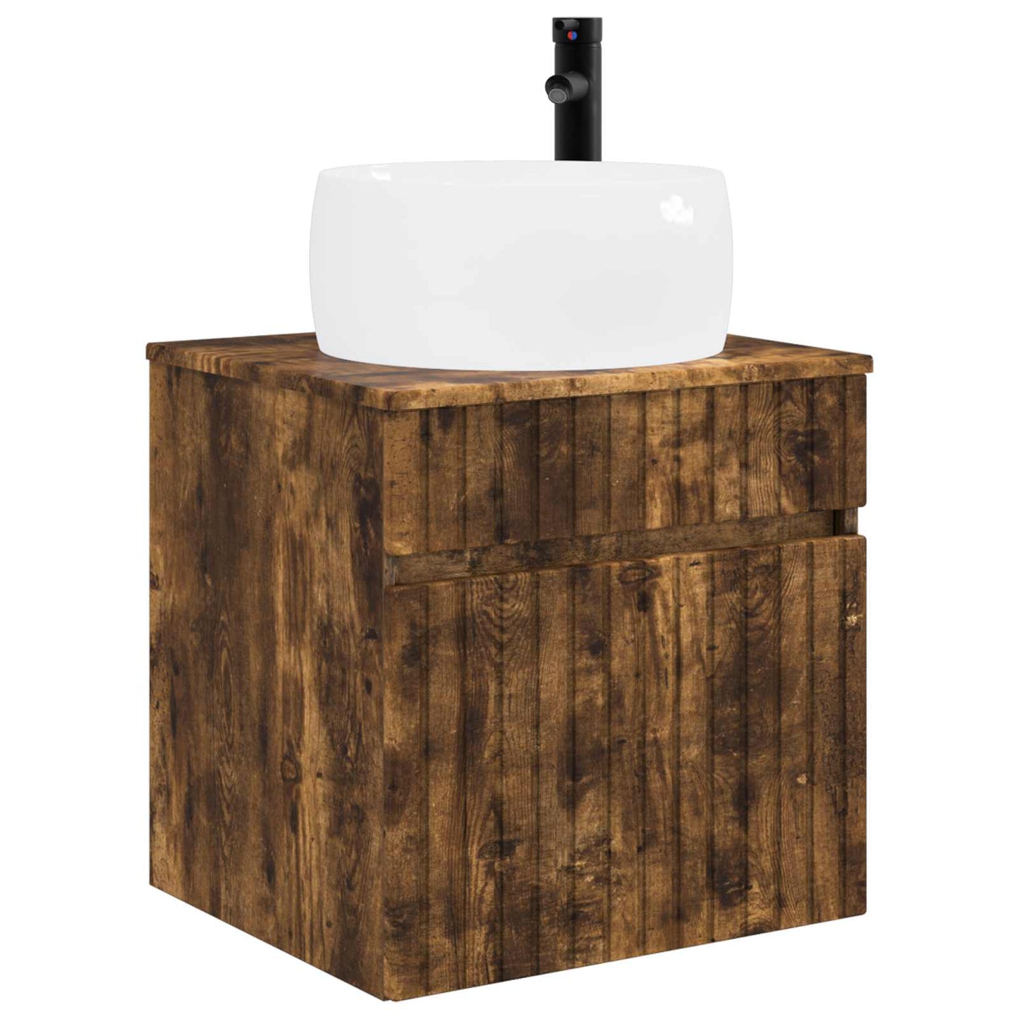 vidaXL Bathroom Cabinet Set 3 pcs Smoked Oak 49 x 44.5 x 66 cm