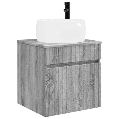 vidaXL Bathroom Cabinet Set 3 pcs Grey Sonoma 49 x 44.5 x 66 cm