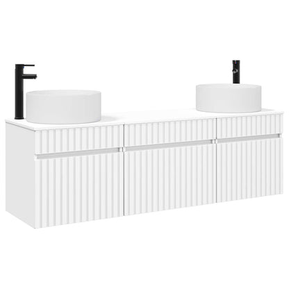 vidaXL Bathroom Cabinet Set 3 pcs White 49 x 44.5 x 65.5 cm