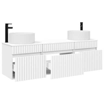 vidaXL Bathroom Cabinet Set 3 pcs White 49 x 44.5 x 65.5 cm