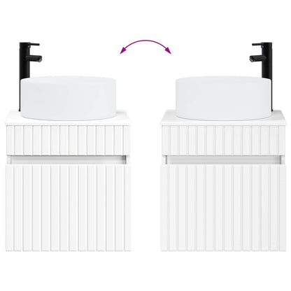 vidaXL Bathroom Cabinet Set 3 pcs White 49 x 44.5 x 65.5 cm