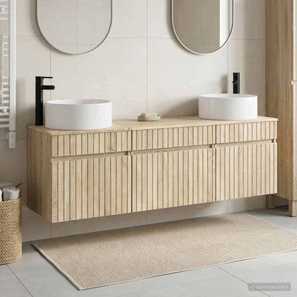 vidaXL Bathroom Cabinet Set 3 pcs Sonoma Oak 49 x 44.5 x 65.5 cm