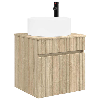 vidaXL Bathroom Cabinet Set 3 pcs Sonoma Oak 49 x 44.5 x 65.5 cm