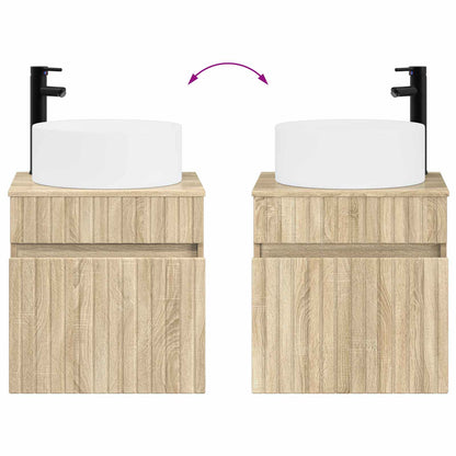 vidaXL Bathroom Cabinet Set 3 pcs Sonoma Oak 49 x 44.5 x 65.5 cm