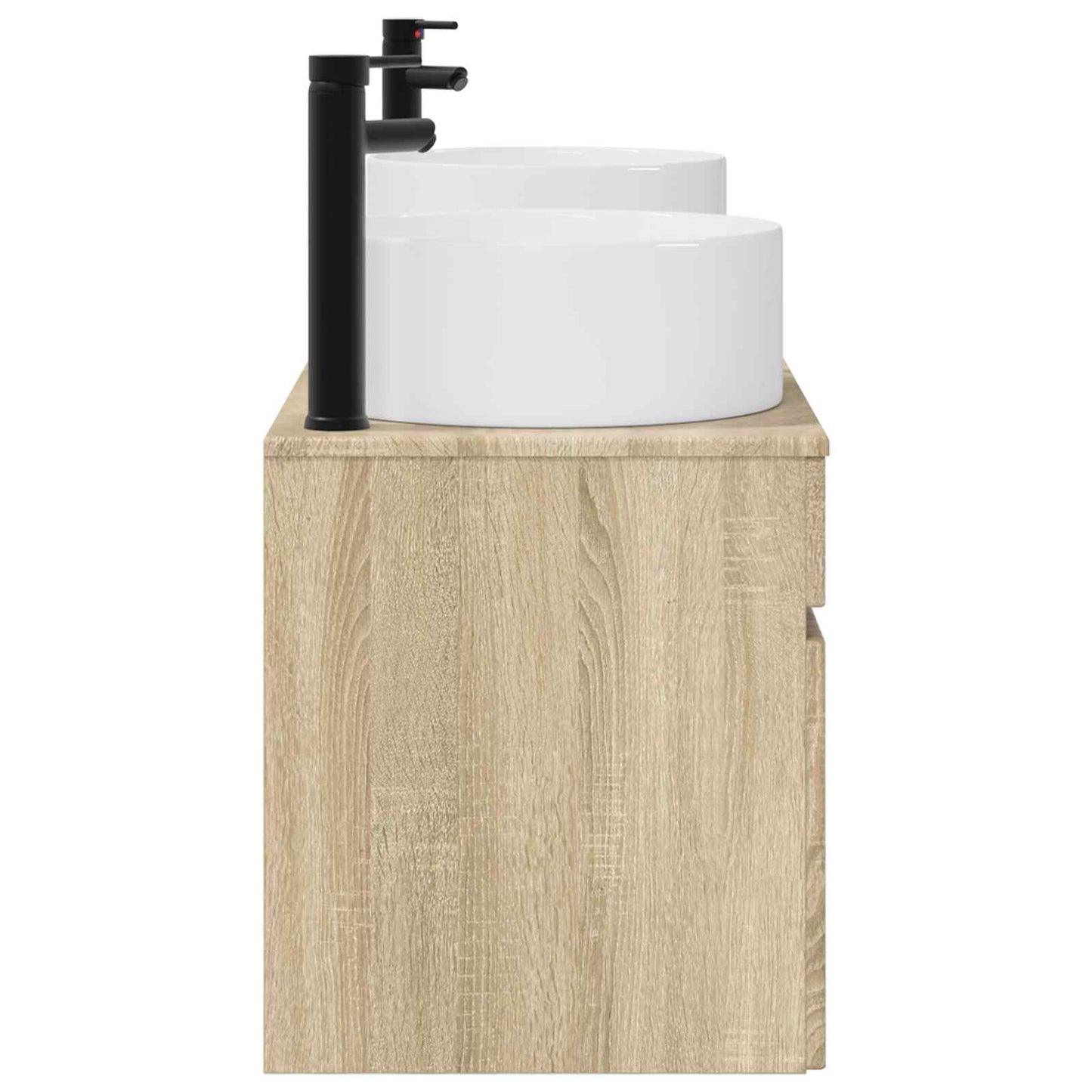 vidaXL Bathroom Cabinet Set 3 pcs Sonoma Oak 49 x 44.5 x 65.5 cm