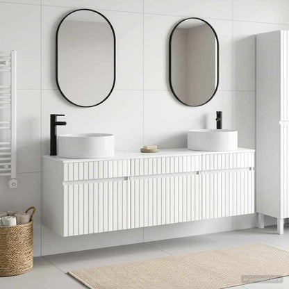 vidaXL Bathroom Cabinet Set 3 pcs High Gloss White 49 x 44.5 x 65.5 cm