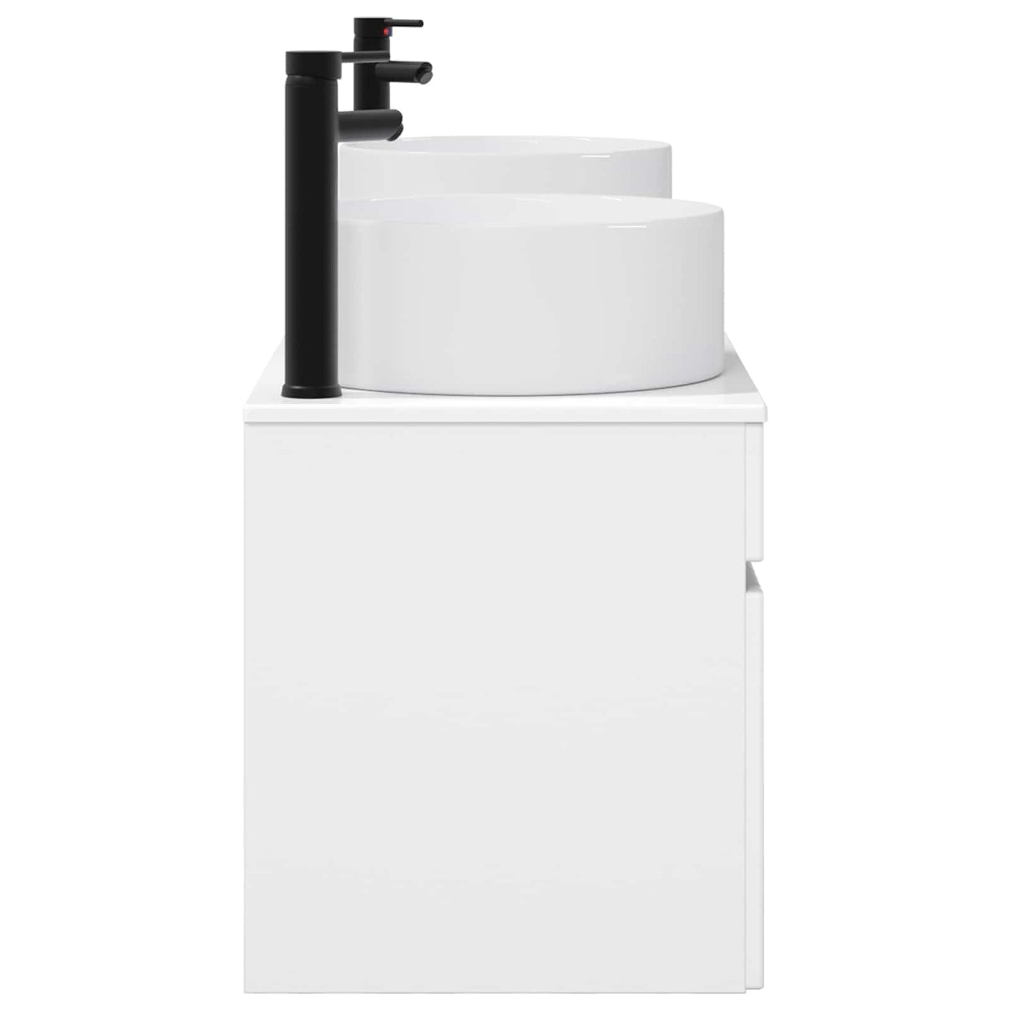 vidaXL Bathroom Cabinet Set 3 pcs High Gloss White 49 x 44.5 x 65.5 cm