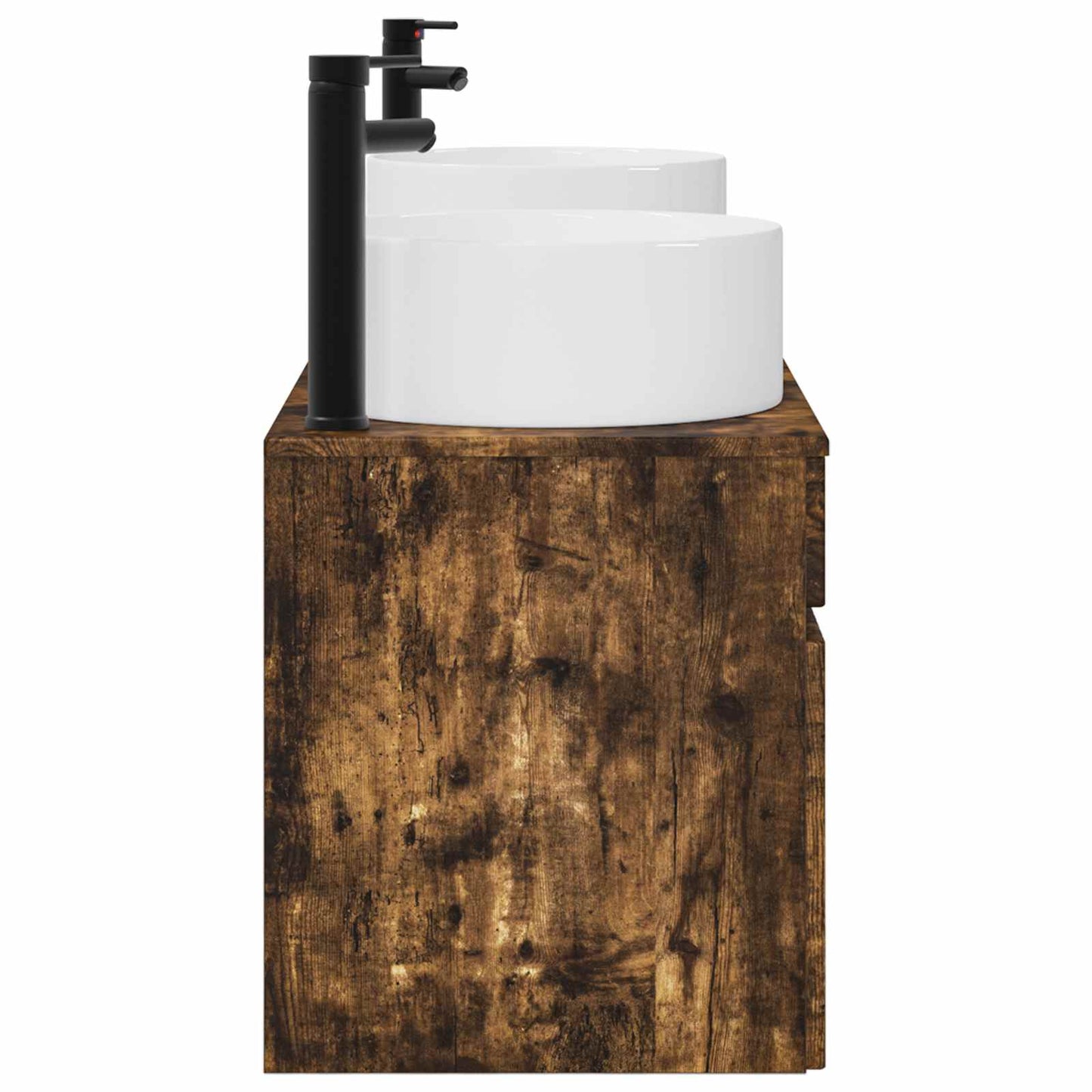 vidaXL Bathroom Cabinet Set 3 pcs Smoked Oak 49 x 44.5 x 65.5 cm