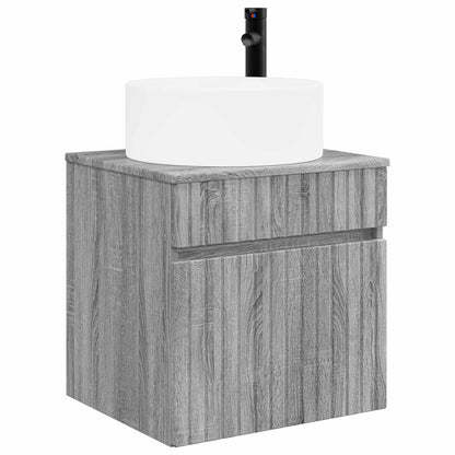 vidaXL Bathroom Cabinet Set 3 pcs Grey Sonoma 49 x 44.5 x 65.5 cm