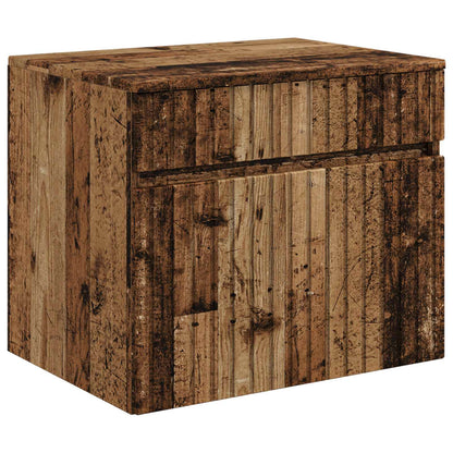 vidaXL Bathroom Cabinet Set 3 pcs Old Wood 49 x 44.5 x 65.5 cm