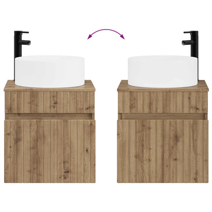 vidaXL Bathroom Cabinet Set 3 pcs Artisan Oak 49 x 44.5 x 65.5 cm