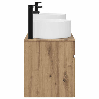 vidaXL Bathroom Cabinet Set 3 pcs Artisan Oak 49 x 44.5 x 65.5 cm