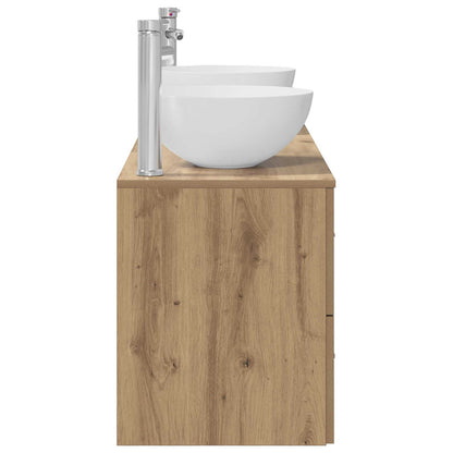 vidaXL Bathroom Cabinet Set 3 pcs Artisan Oak 49.5 x 35 x 63 cm