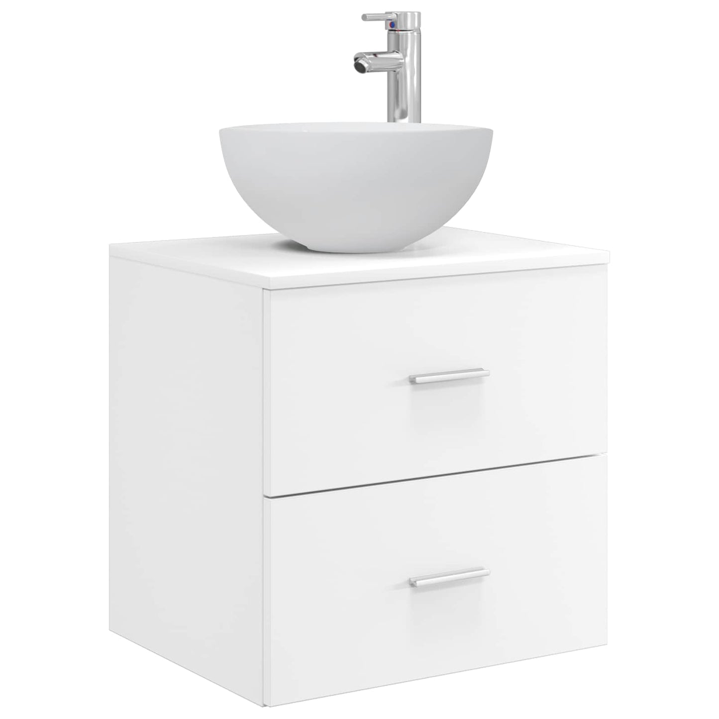 vidaXL Bathroom Cabinet Set 3 pcs White 49.5 x 35 x 63 cm