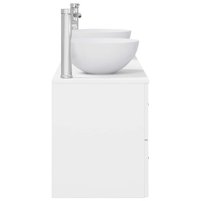 vidaXL Bathroom Cabinet Set 3 pcs White 49.5 x 35 x 63 cm