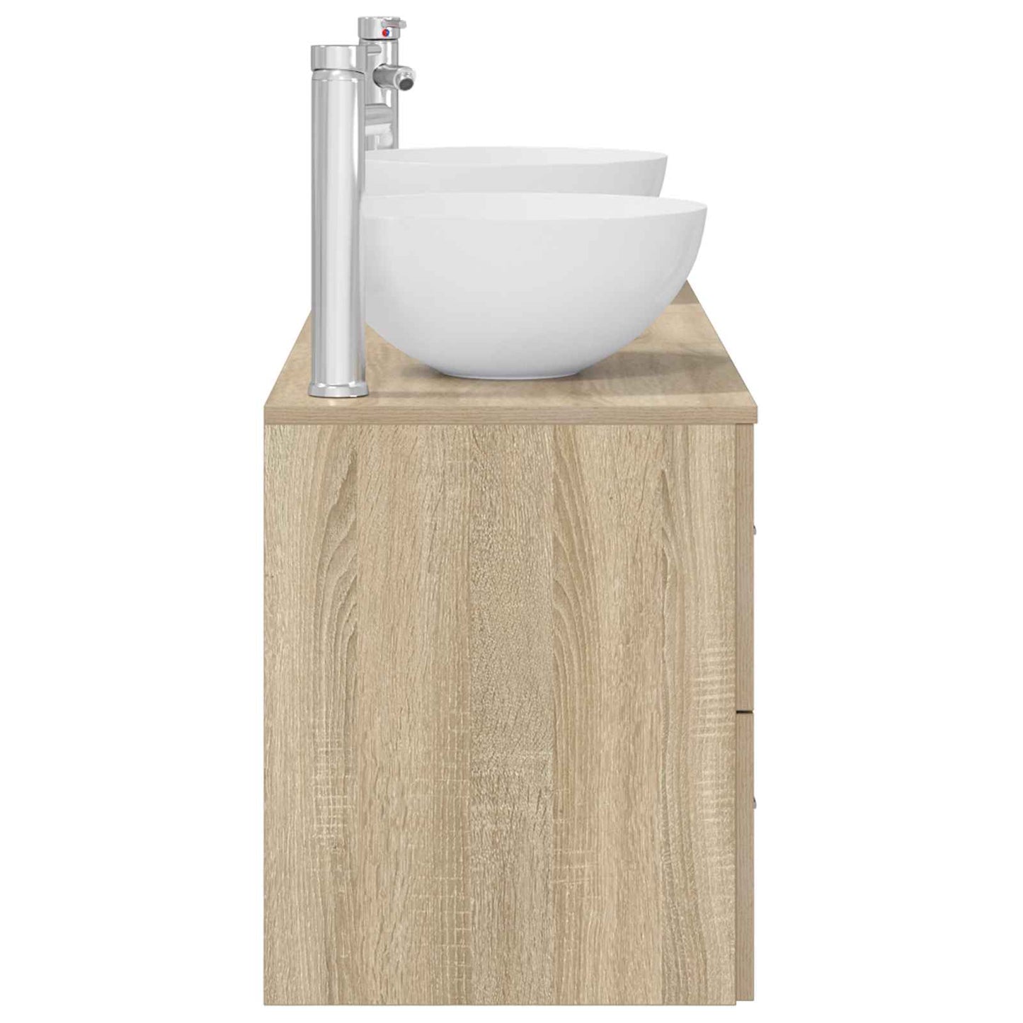 vidaXL Bathroom Cabinet Set 3 pcs Sonoma Oak 49.5 x 35 x 63 cm