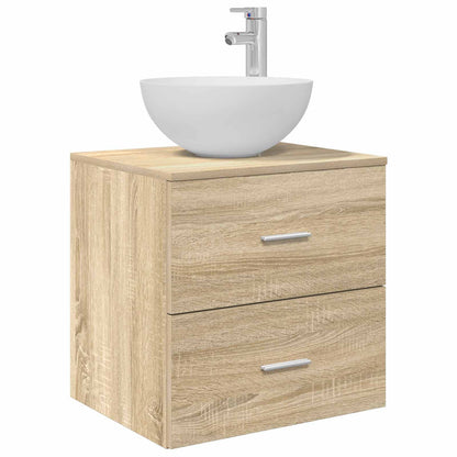 vidaXL Bathroom Cabinet Set 3 pcs Sonoma Oak 49.5 x 41 x 64.5 cm