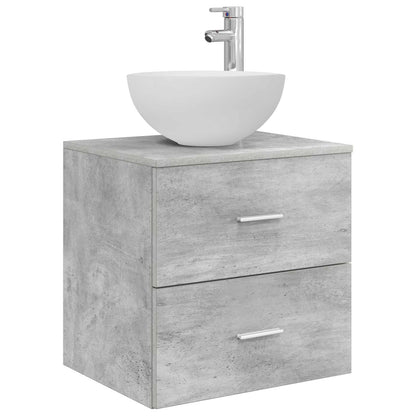 vidaXL Bathroom Cabinet Set 3 pcs Concrete Grey 49.5 x 41 x 64.5 cm