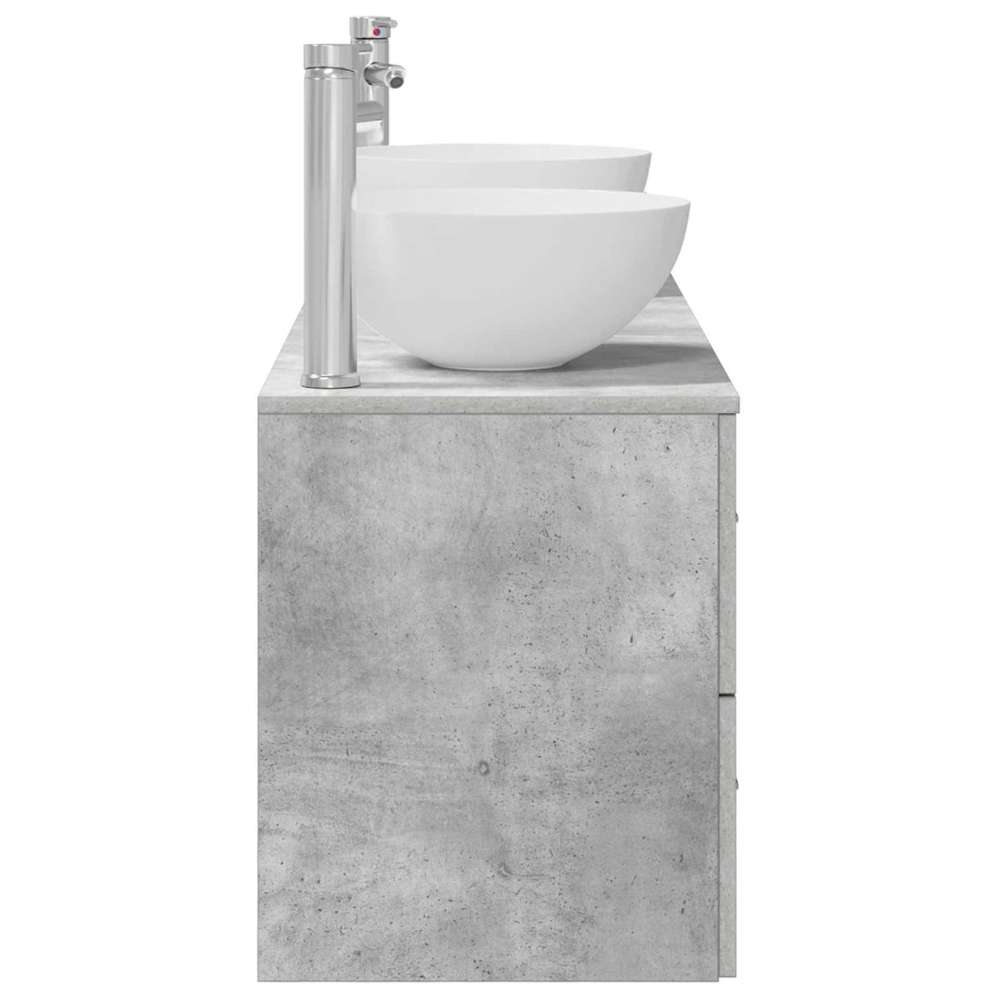 vidaXL Bathroom Cabinet Set 3 pcs Concrete Grey 49.5 x 41 x 64.5 cm
