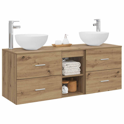 vidaXL Bathroom Cabinet Set 3 pcs Artisan Oak 49.5 x 41 x 64.5 cm