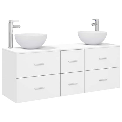 vidaXL Bathroom Cabinet Set 3 pcs White 49.5 x 41 x 64.5 cm