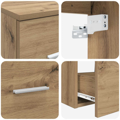 vidaXL Bathroom Cabinet Set 3 pcs Artisan Oak 49.5 x 41 x 64.5 cm