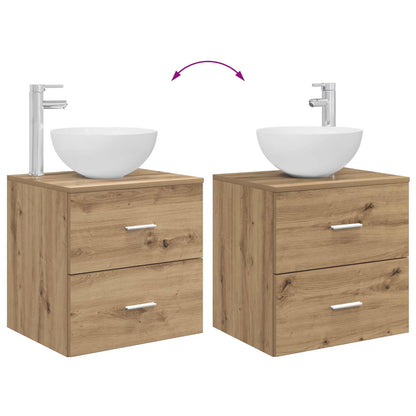 vidaXL Bathroom Cabinet Set 3 pcs Artisan Oak 49.5 x 41 x 64.5 cm