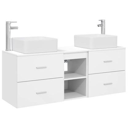 vidaXL Bathroom Cabinet Set 3 pcs White 49.5 x 41 x 63 cm