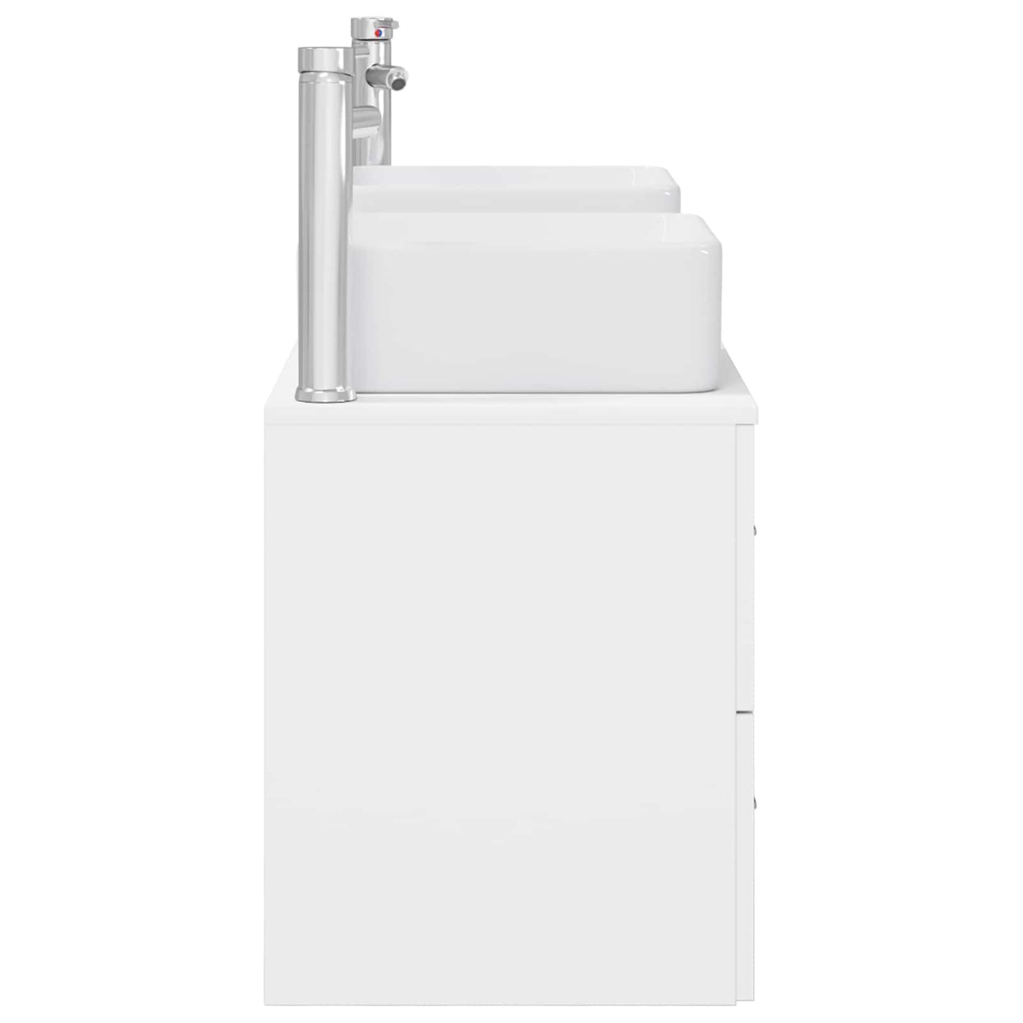 vidaXL Bathroom Cabinet Set 3 pcs White 49.5 x 41 x 63 cm