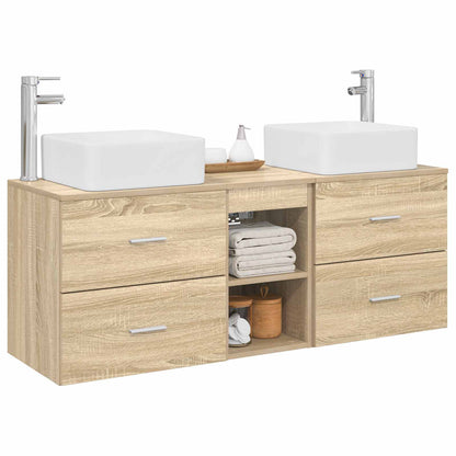 vidaXL Bathroom Cabinet Set 3 pcs Sonoma Oak 49.5 x 41 x 63 cm